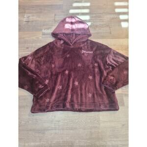 Joyspun small womens plush pj star purple hoodie new with tags